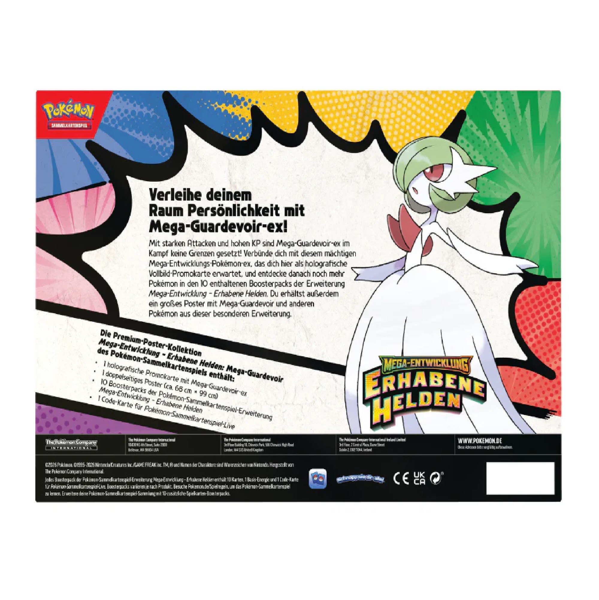 Pokemon - Mega-Entwicklung Erhabene Helden - Premium-Posterkollektion Mega-Guardevoir/Mega-Lucario - sortiert (Deutsch)