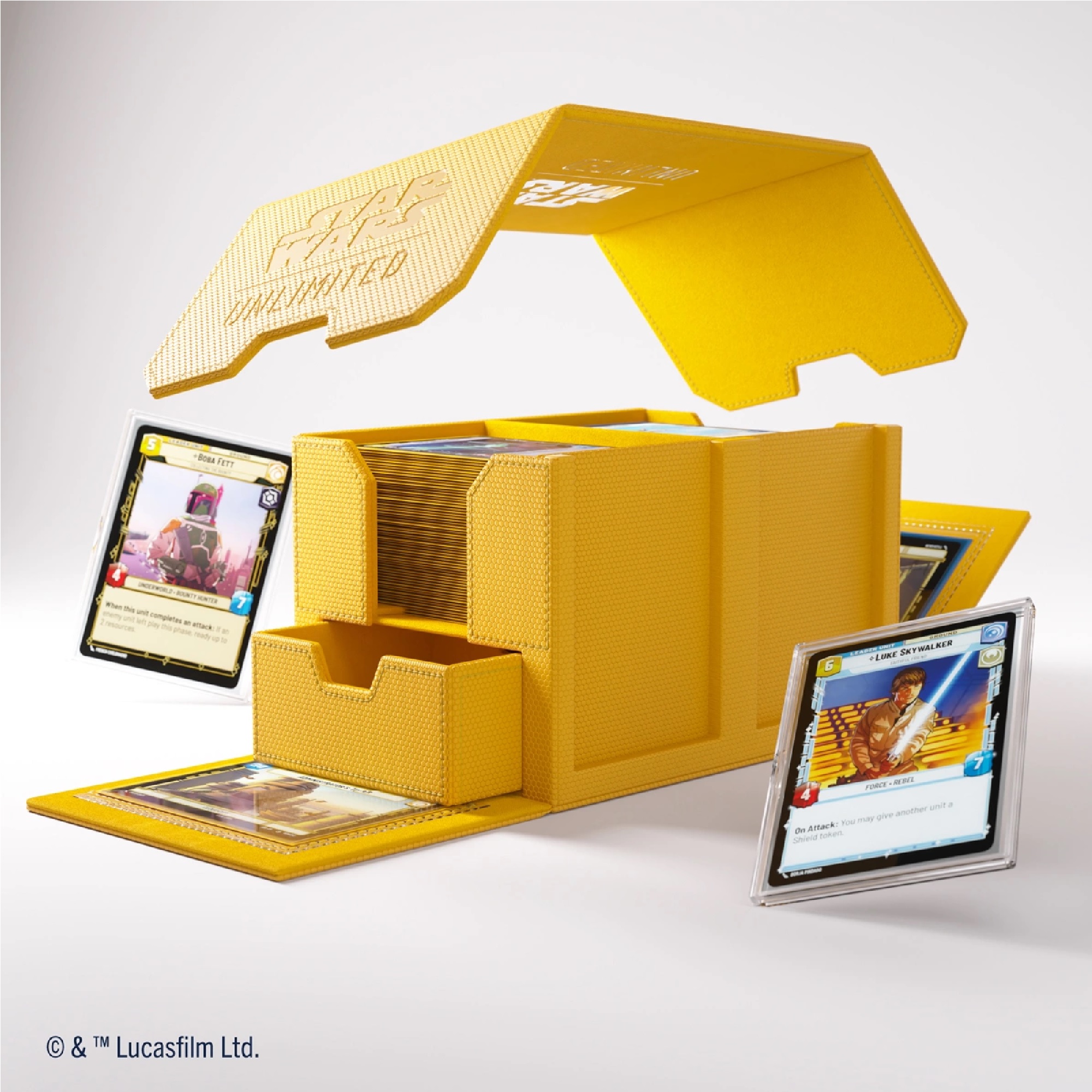 Gamegenic - Star Wars: Unlimited Double Deck Pod - Yellow