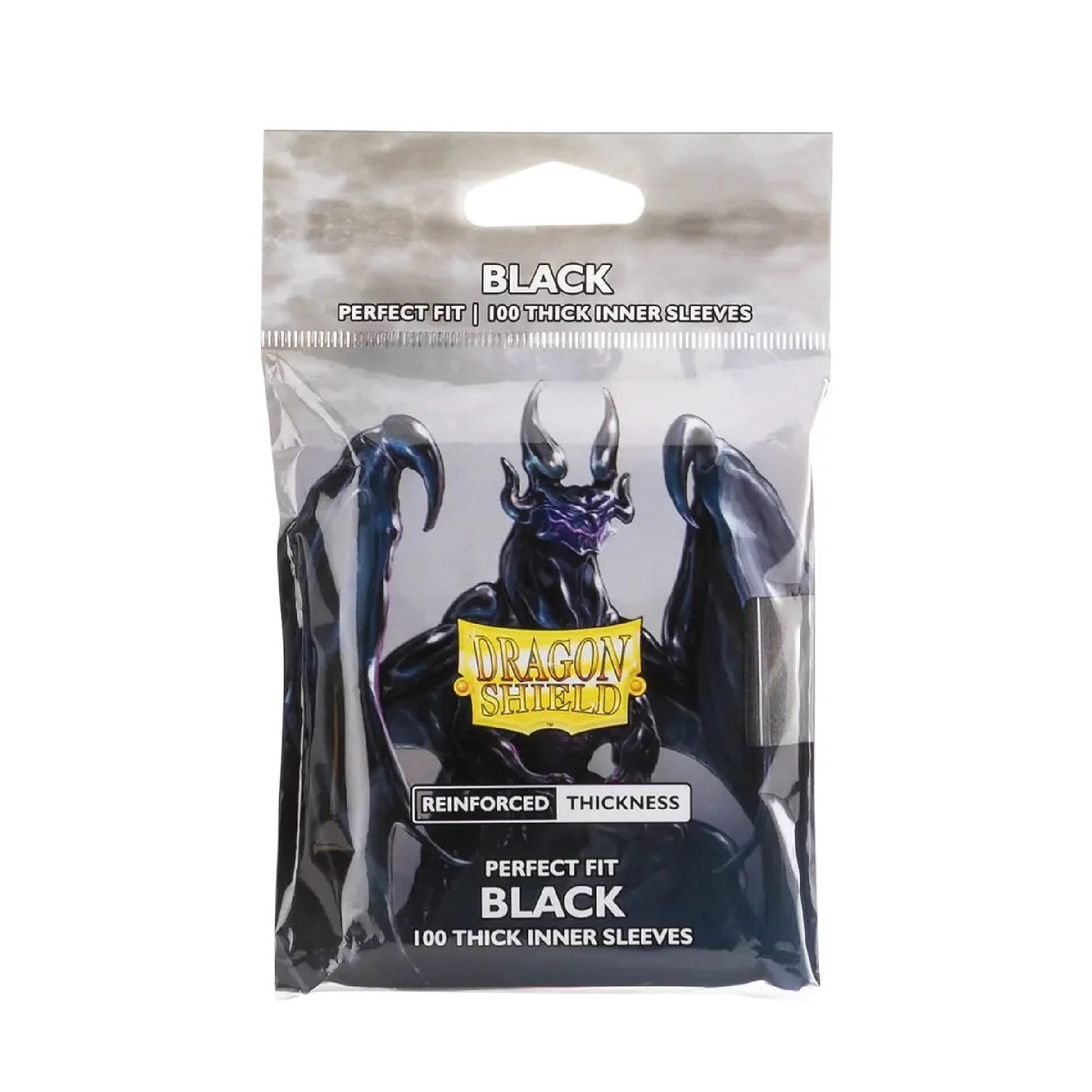 Dragonshield Standard Size Perfect Fit Thick Inner Sleeves Black (100)