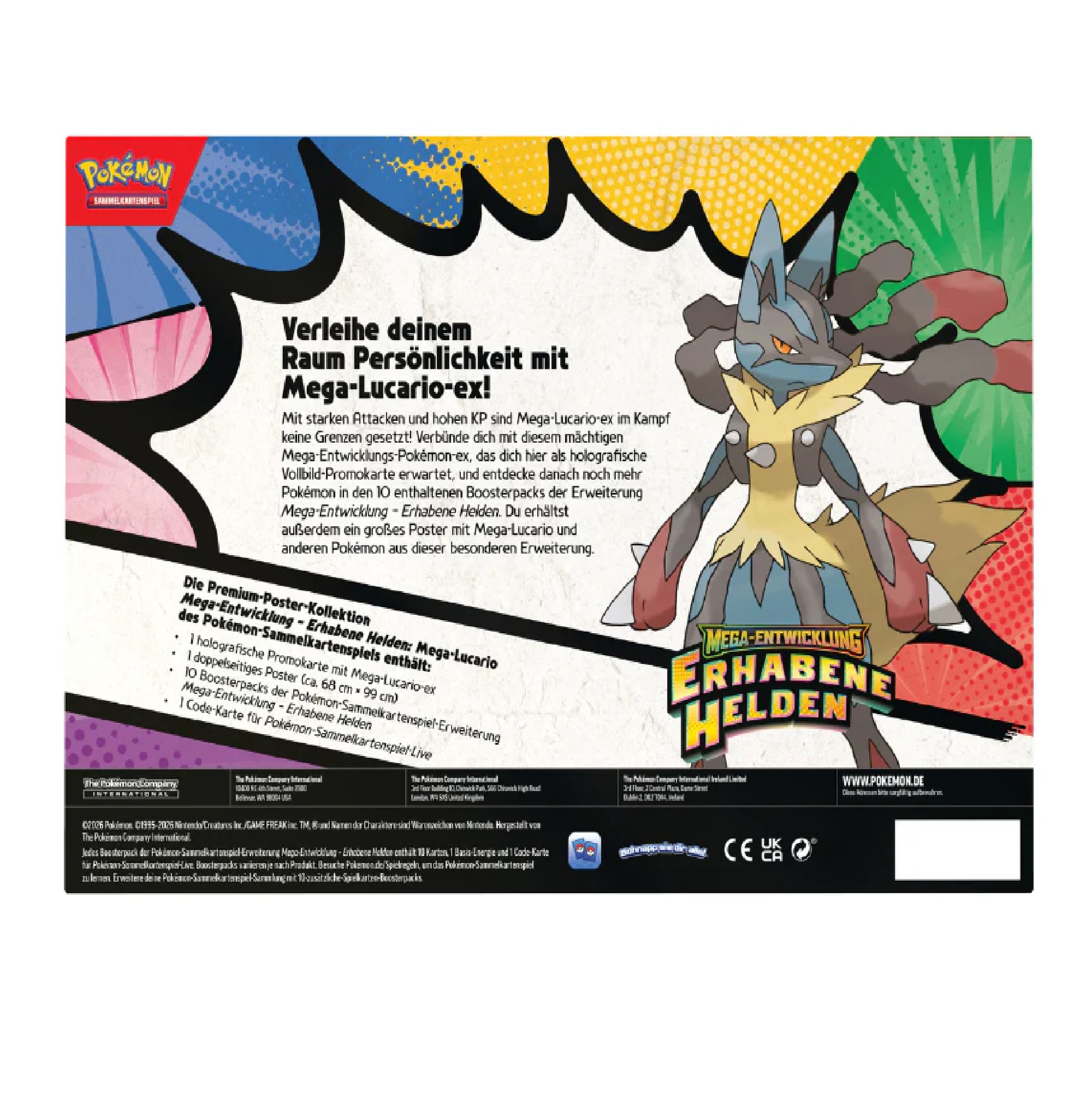 Pokemon - Mega-Entwicklung Erhabene Helden - Premium-Posterkollektion Mega-Guardevoir/Mega-Lucario - sortiert (Deutsch)
