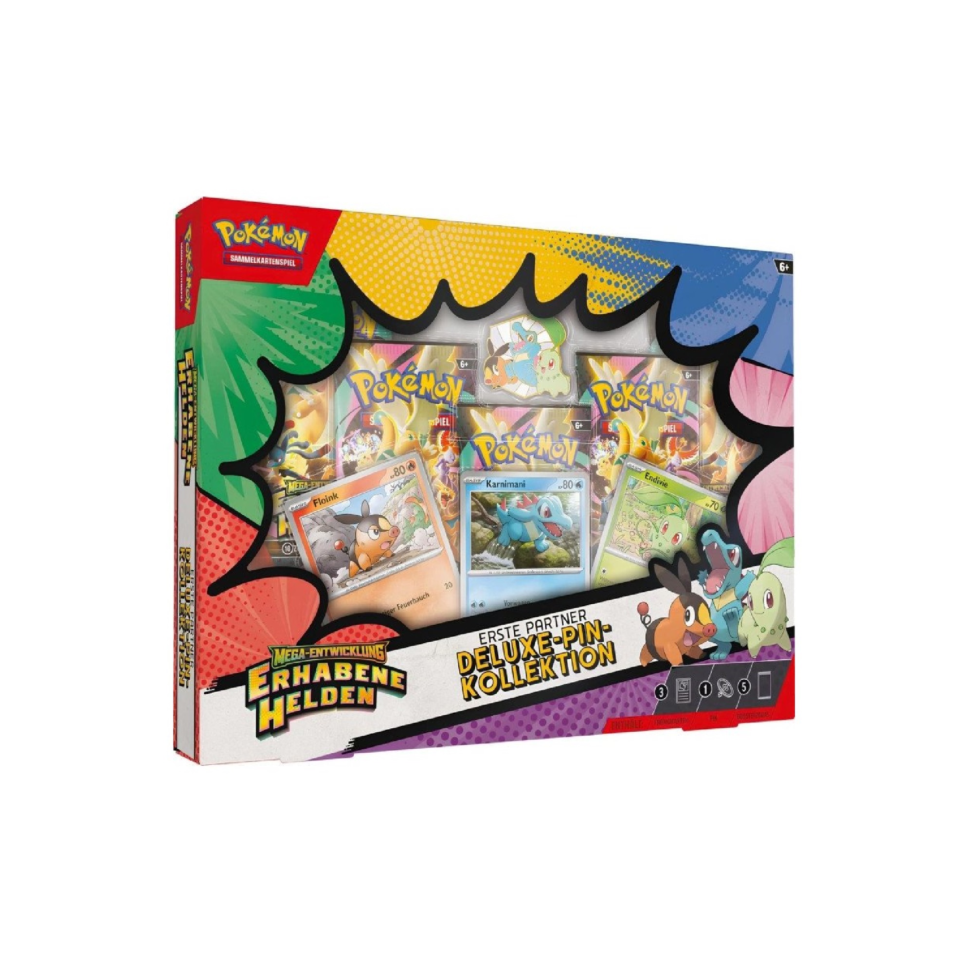 Pokemon - Mega-Entwicklung Erhabene Helden Deluxe Pin-Kollektion (Deutsch)