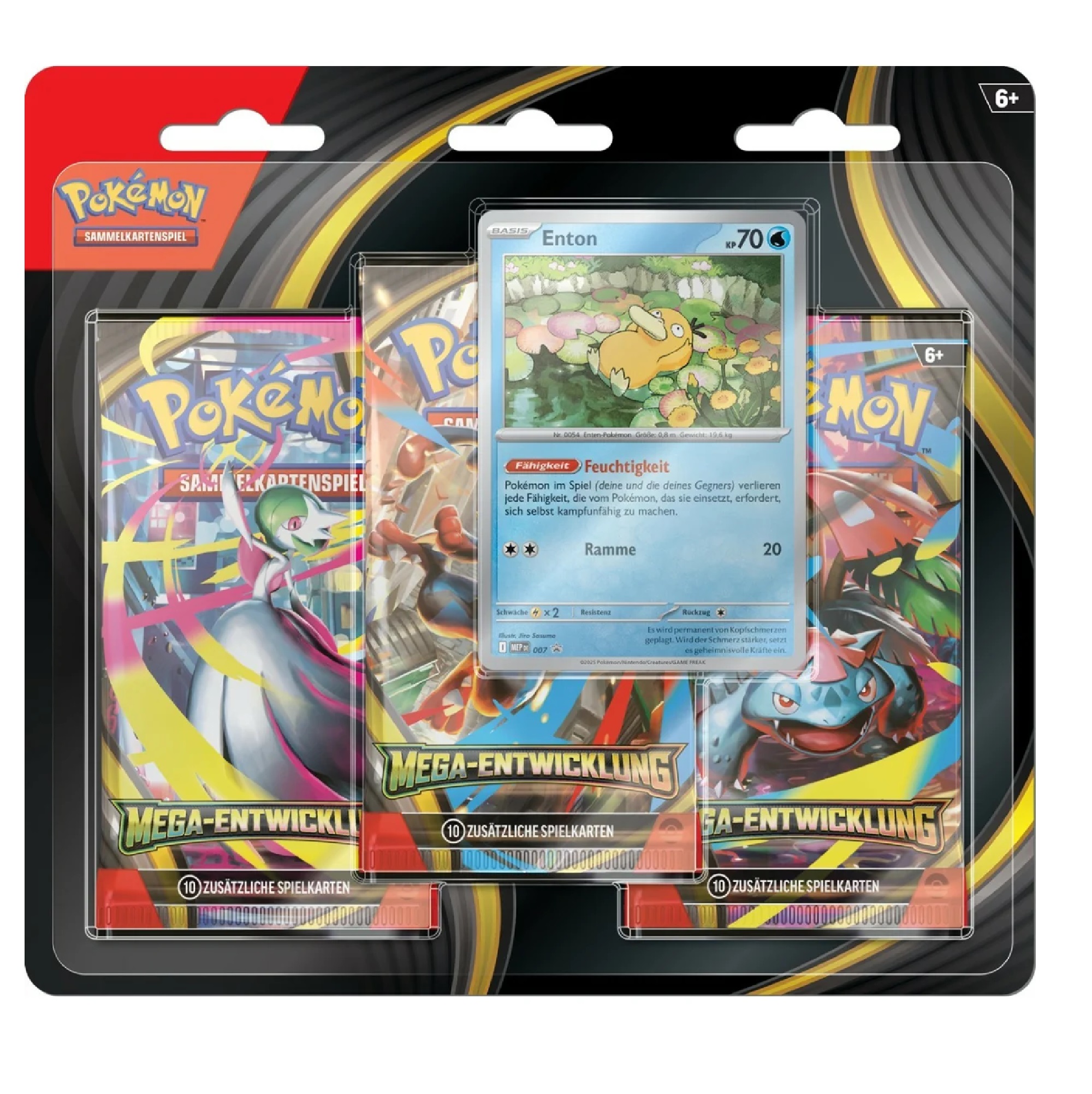 Pokemon Mega Entwicklung ME01 3-Pack Blister (Deutsch)