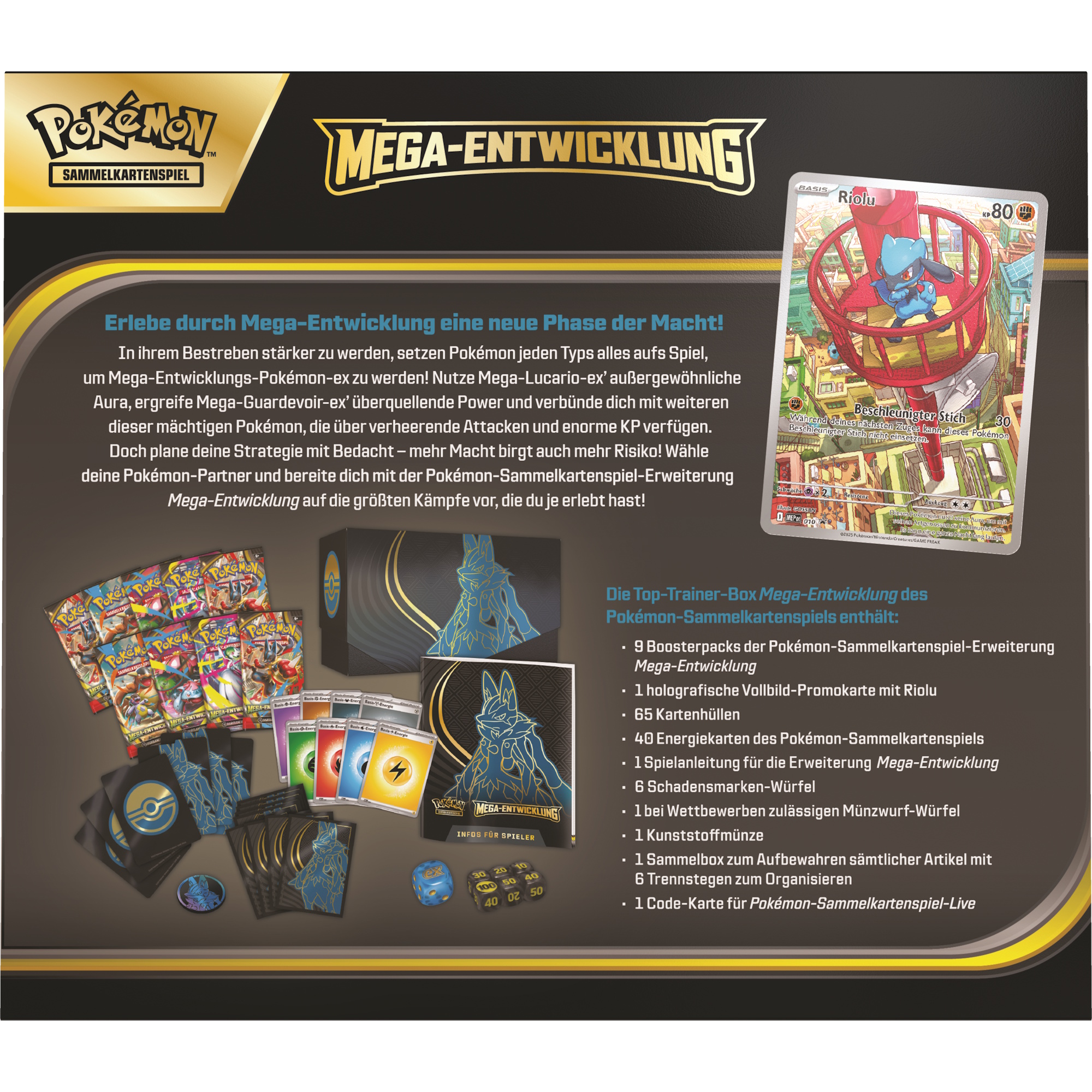 Pokemon Mega-Entwicklung ME01 Top Trainer Box Mega Guardevoir (Deutsch)