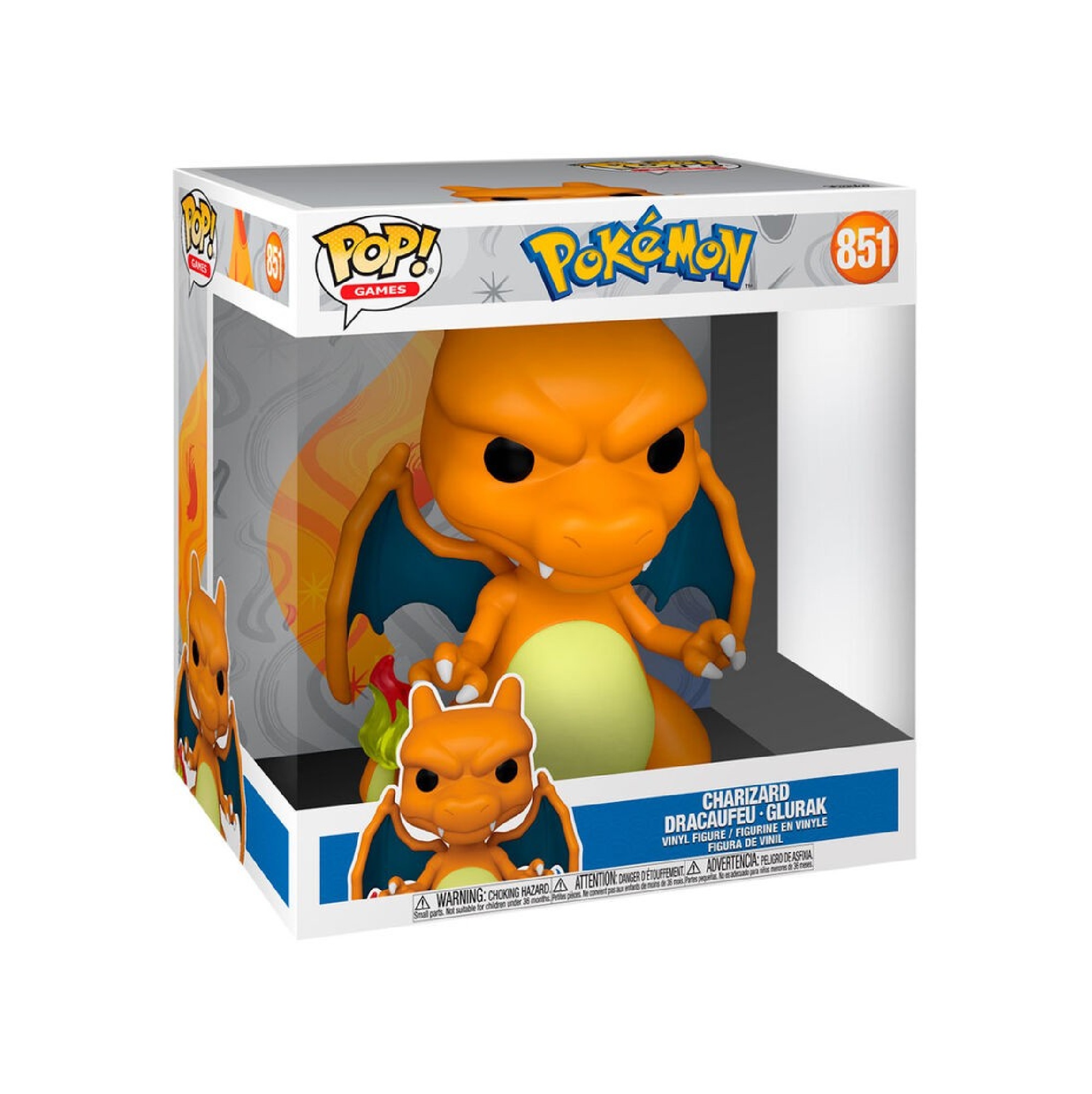 FUNKO POP! Pokemon Glurak JUMBO (851) ca 25cm