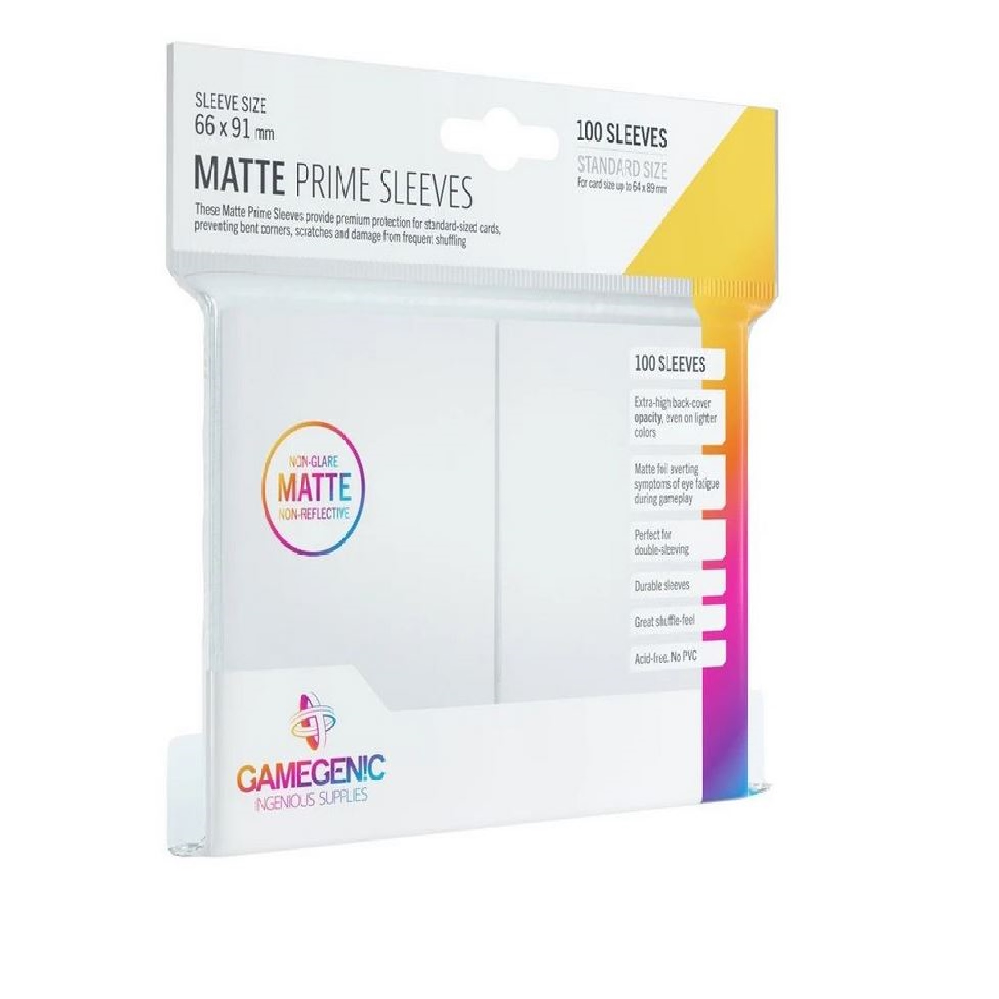 Gamegenic Matte Prime Kartenhüllen - (100) - Weiß
