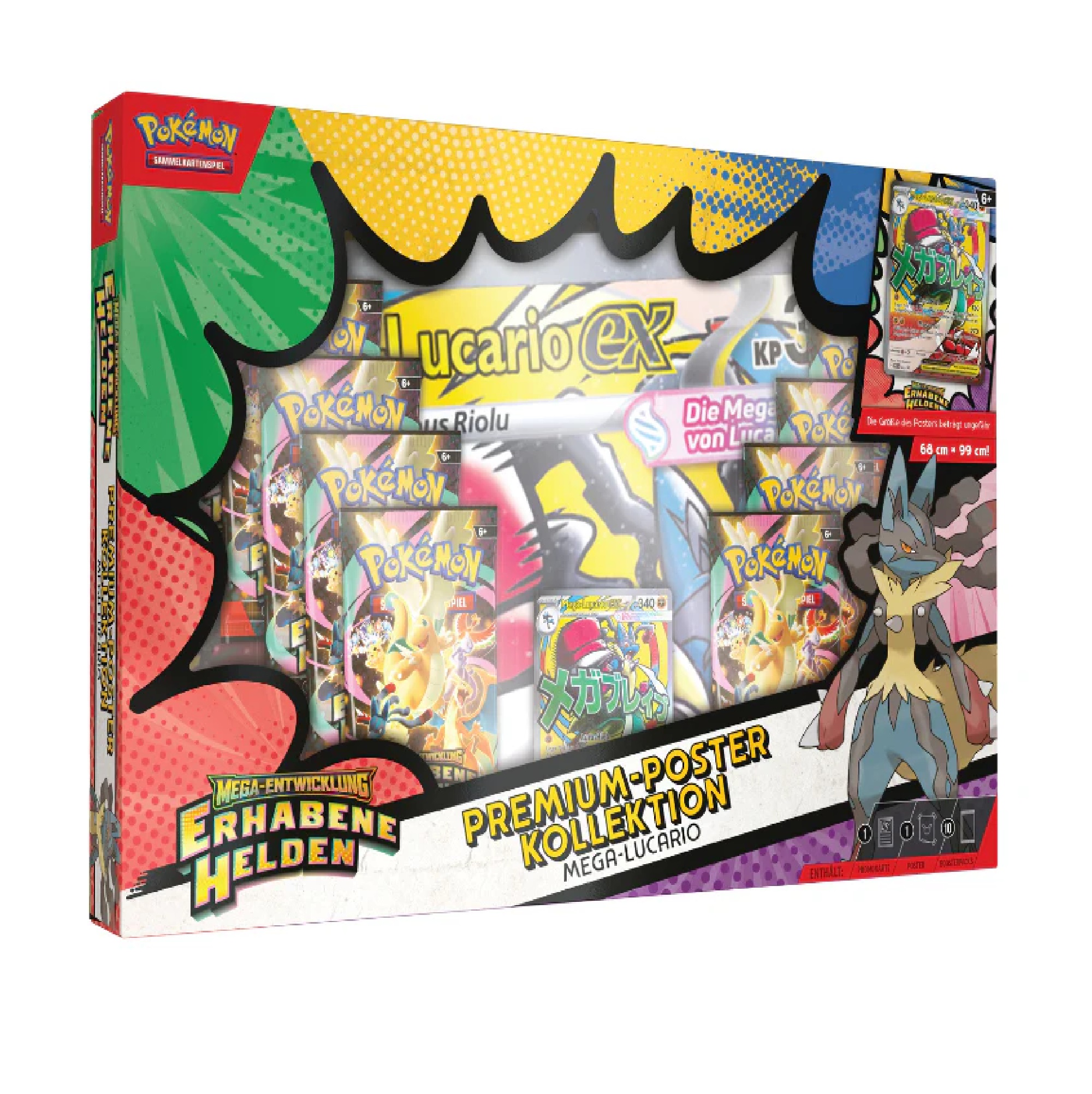 Pokemon - Mega-Entwicklung Erhabene Helden - Premium-Posterkollektion Mega-Guardevoir/Mega-Lucario - sortiert (Deutsch)