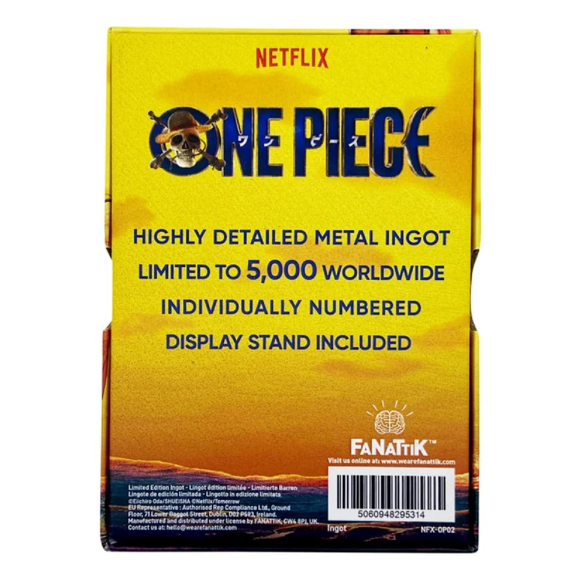 One Piece Ingot Luffy Wanted Poster Limited Edition