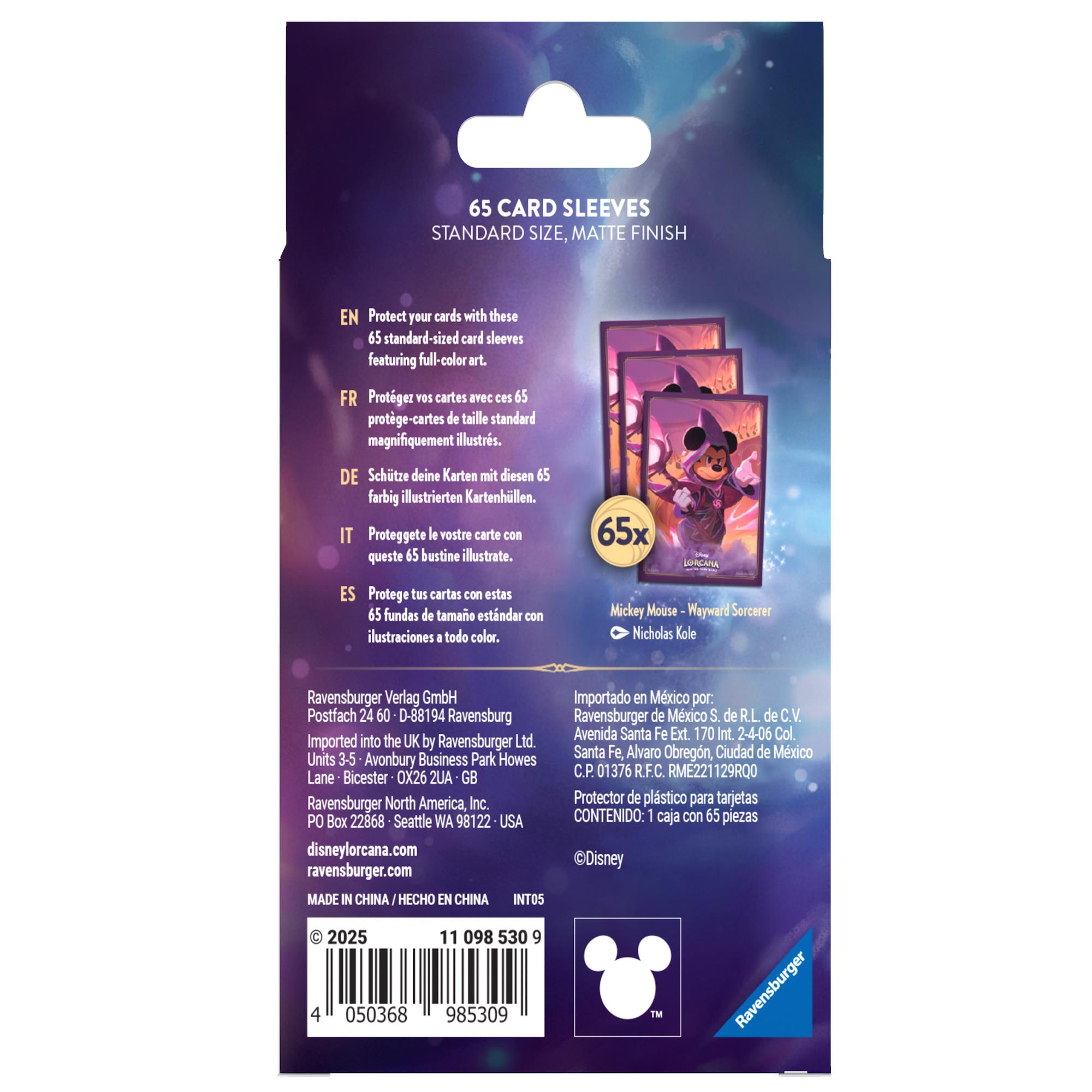 Disney Lorcana Sleeves - Mickey - Eigenwilliger Zauberer