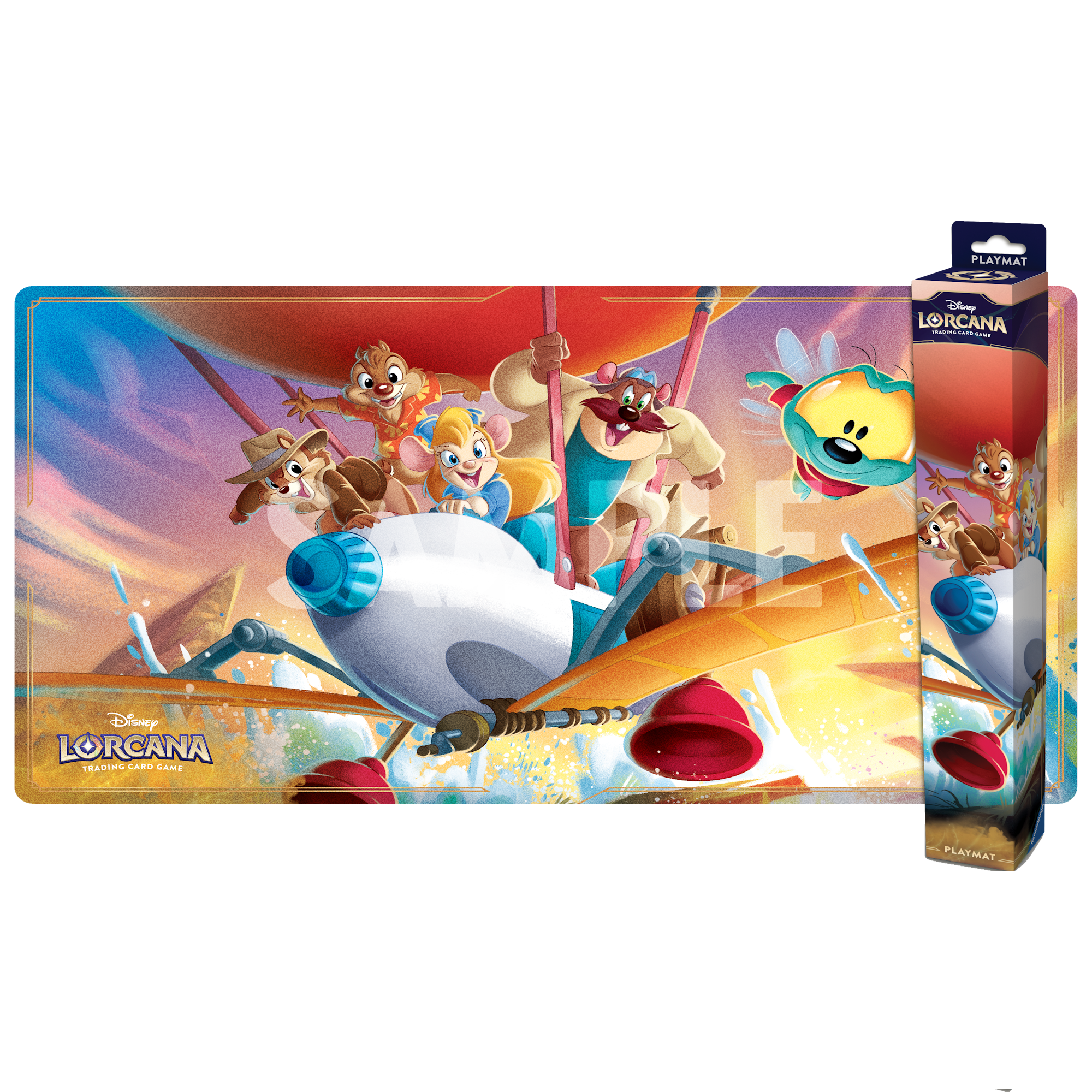Disney Lorcana Spielmatte Rettungstruppe! Auf Geht's!